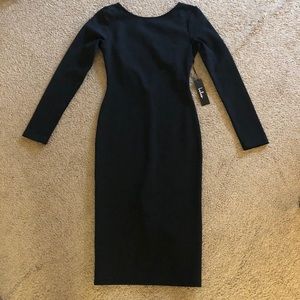 Lulu’s VA VA VOOM BLACK BACKLESS MIDI DRESS
